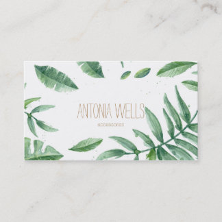 Tropical minimal business card 名刺