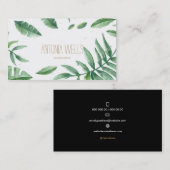 Tropical minimal business card 名刺 (正面/裏面)