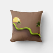 Tropical Modern Decorative Throw Pillow クッション (正面)