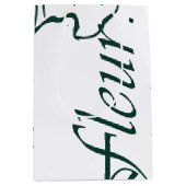 Tropical Modernism Bouquet Bag (Monochrome) ミディアムペーパーバッグ (正面)