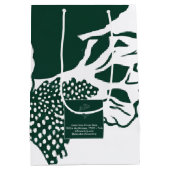 Tropical Modernism Bouquet Bag (Monochrome) ミディアムペーパーバッグ (裏面)