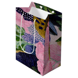 Tropical Modernism Floral Gift Bouquet Bag ミディアムペーパーバッグ