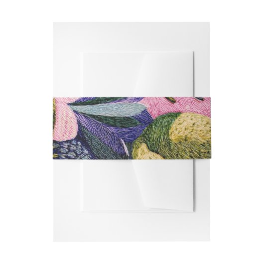 Tropical Modernism Stationery Band 招待状ベリーバンド (正面例)