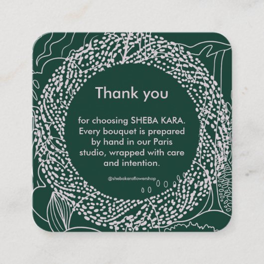 Tropical Modernism Thank You Card ノートカード (正面)