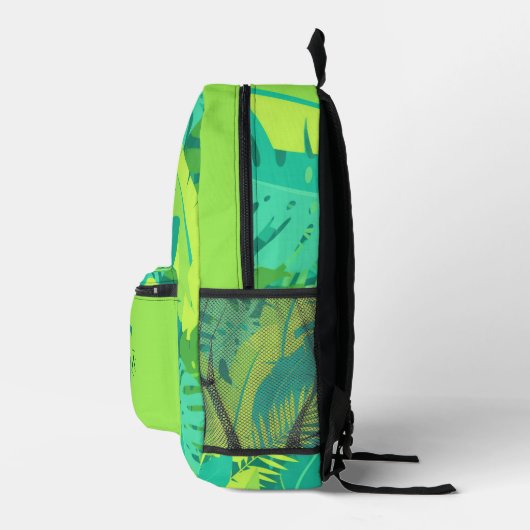 Tropical Monogram Backpack with Name プリントバックパック (右)