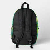 Tropical Monogram Backpack with Name プリントバックパック (裏面)
