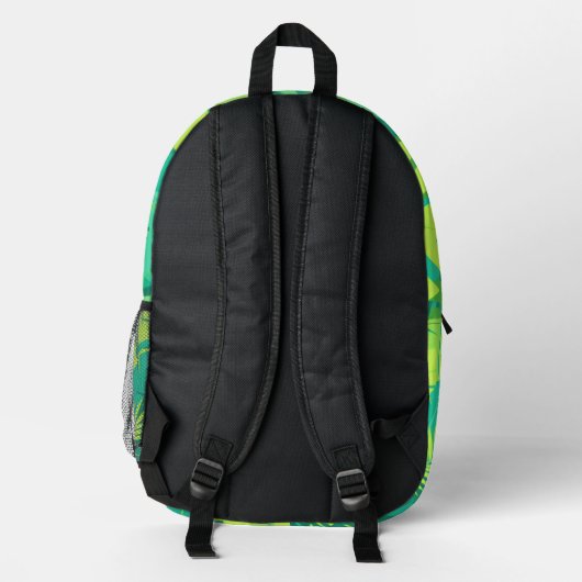 Tropical Monogram Backpack with Name プリントバックパック (裏面)