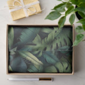 Tropical Monstera Botanical Green Jungle  薄葉紙 (ギフト)