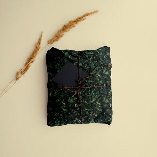 Tropical Monstera Botanical Green Jungle  薄葉紙