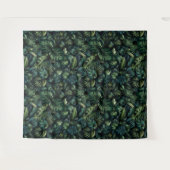 Tropical Monstera Botanical Green Jungle Wall  タペストリー (正面(横))