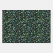 Tropical Monstera Botanical Green Wrapping Bundle ラッピングペーパーシート (正面2)