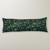 Tropical Monstera Jungle Botanical Green Body ボディピロー (裏面)