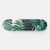 Tropical Monstera Jungle Leaves 1 スケートボード (横)