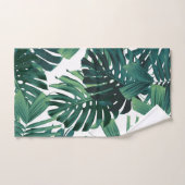 Tropical Monstera Jungle Leaves 1 バスタオルセット (ハンドタオル)
