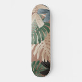 Tropical Monstera Jungle Leaves 2 スケートボード (正面)