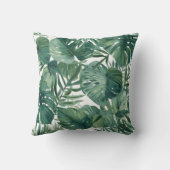 Tropical Monstera Leaf Botanical Pattern クッション (裏面)