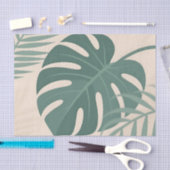 Tropical Monstera Leaf Botanical Serenity 薄葉紙 (クラフト)