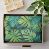 Tropical Monstera Leaves Jungle Pattern 薄葉紙 (ギフト)