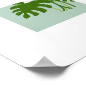 Tropical Monstera Lily Bouquet Poster ポスター (角)