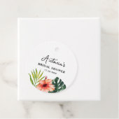 Tropical Monstera Palm Bridal Shower  フェイバータグ (インサイチュ)