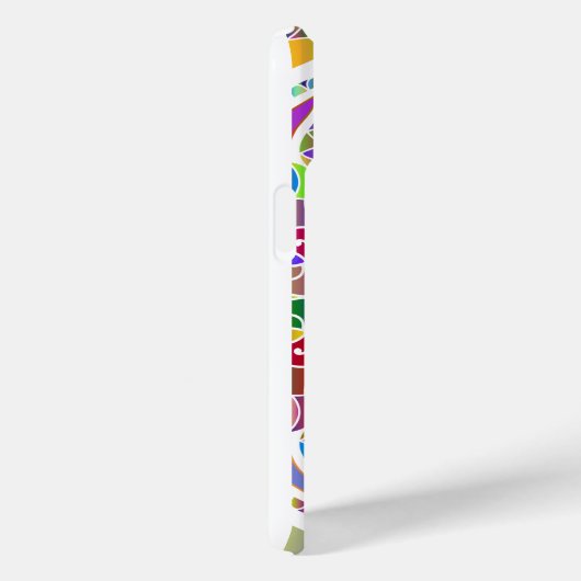 Tropical Mosaic – Blue & Gold Macaw Mandala Case-Mate iPhoneケース (裏面 / 右)