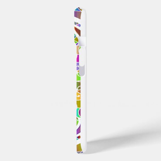 Tropical Mosaic – Blue & Gold Macaw Mandala Case-Mate iPhoneケース (裏面 / 左)