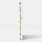 Tropical Mosaic – Blue & Gold Macaw Mandala iPhoneケース (左側面)