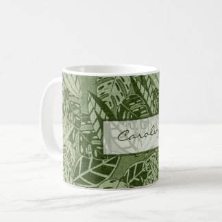 Tropical mug with your name コーヒーマグカップ