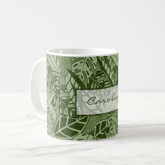 Tropical mug with your name コーヒーマグカップ (正面左)