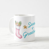 Tropical Nautical Holiday Mug コーヒーマグカップ (正面左)