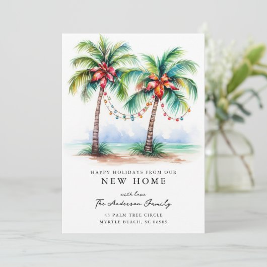 Tropical New Home Christmas Card 案内状 (スタンド正面)