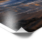 Tropical Night Paradise – Moonlit Beach  フォトプリント (角)