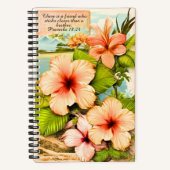 Tropical Notebook Proverbs 18:24 ノートブック (正面)