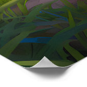 Tropical Ocean Island Sandy Beach Shore  ポスター (角)