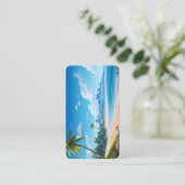 Tropical Ocean Island Sandy Beach Shore  名刺 (スタンド正面)