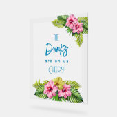 Tropical Open Bar Acrylic Sign アクリルサイン (傾斜)