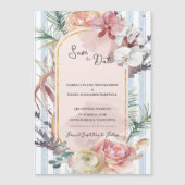 Tropical Orchid Arch Wedding Save the Date Magnet (正面)