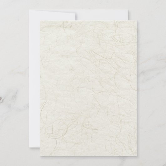 Tropical Orchid Hawaiian Island Wedding  招待状 (裏面)