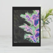 ‘Tropical Orchid’ Painting on a Small-Scale Print  招待状 (スタンド正面)