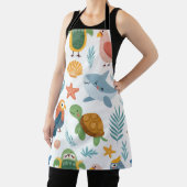 Tropical Palm All-Over Print Apron Gift エプロン (インサイチュ)