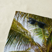Tropical palm beach photo ビーチタオル (インサイチュ)