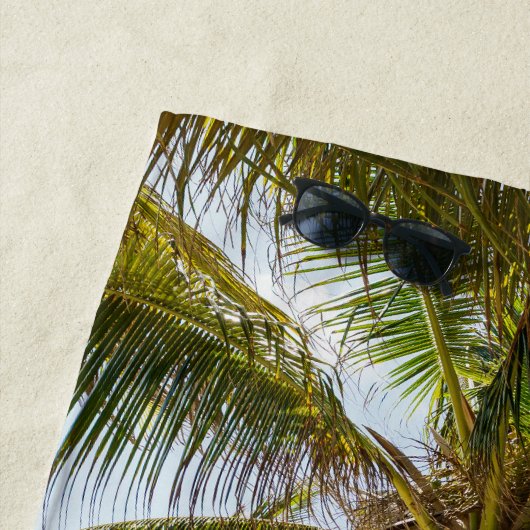 Tropical palm beach photo ビーチタオル (インサイチュ)