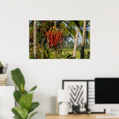 Tropical Palm Fruit Island Landscape Poster Print ポスター (ホームオフィス)