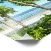 Tropical Palm Garden Wall Art Coastal Decor フォトプリント (角)