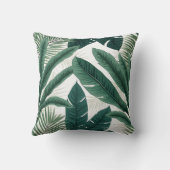 Tropical Palm Leaves クッション (裏面)