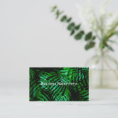 Tropical Palm Leaves Theme Business Cards 名刺 (スタンド正面)