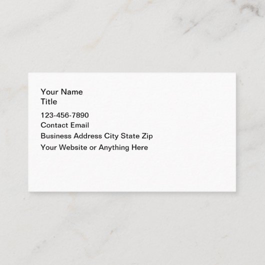 Tropical Palm Leaves Theme Business Cards 名刺 (裏面)