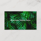 Tropical Palm Leaves Theme Business Cards 名刺 (正面)