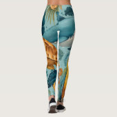 Tropical Palm Leggings レギンス (裏面)