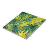 Tropical Palm Monstera Jungle Leaves タイル (側面)